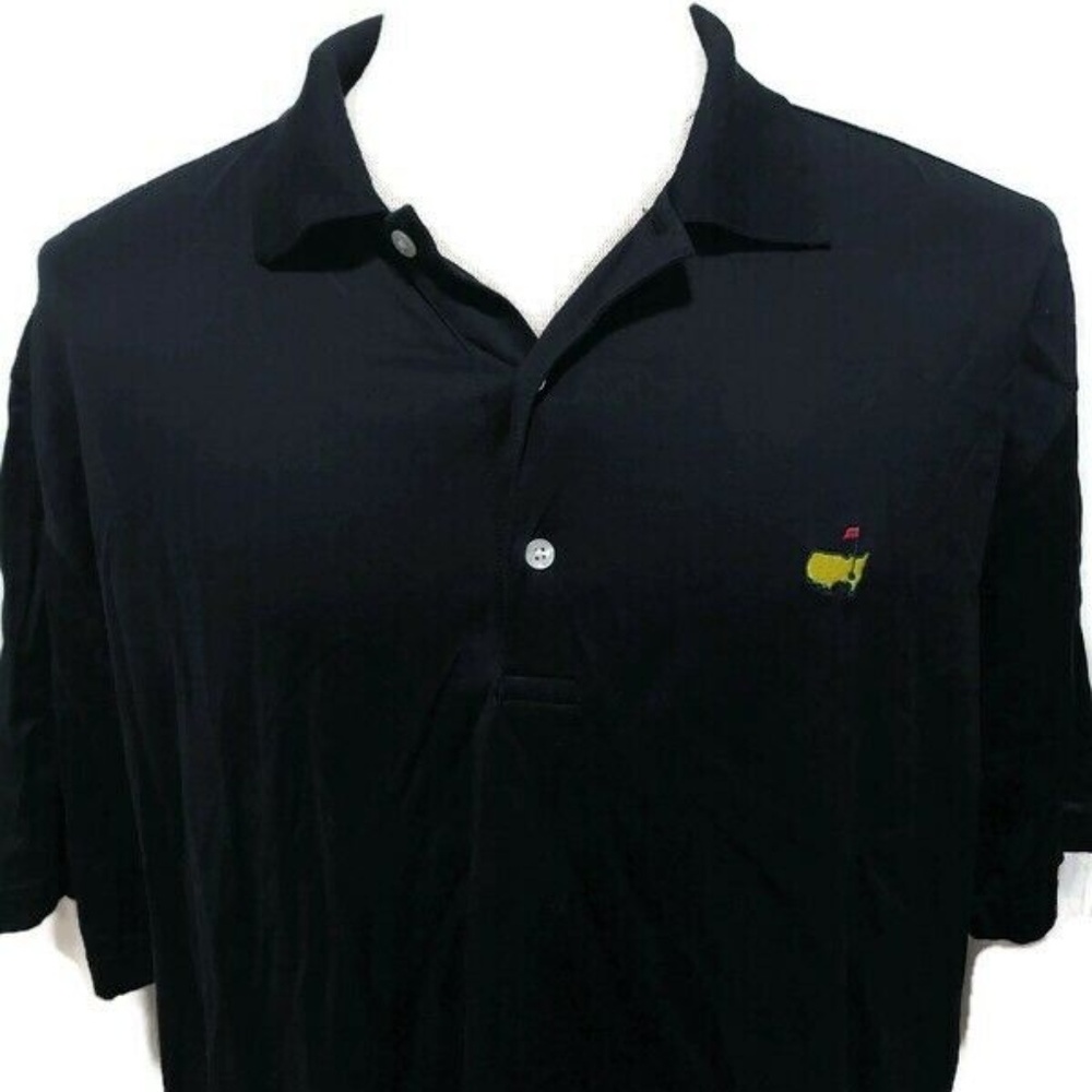 Amen Corner Masters Polo Shirt Black Size Large